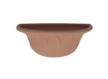 VASO PAREDE MARGARIDA 51X21 CM ANTIQUE TERRACOTA