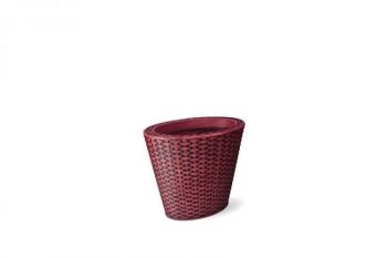 VASO TRECCIA OVAL 33 RUBI