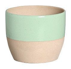 CACHEPOT REDONDO BOWL CRISANT TERRA VERDE