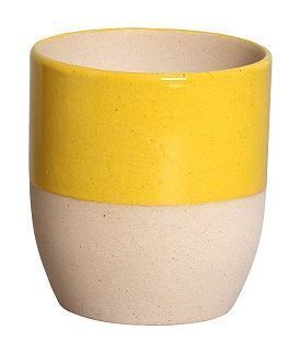 CACHEPOT REDONDO BOWL GR TERRA AMARELO